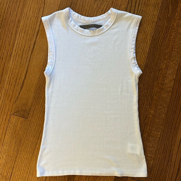 Enza Costa Stretch Silk Knit Sleeveless Tank in White size small - Picture 5 of 7